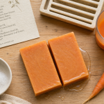 Savon au carotte artisanal, peau éclatante et douce