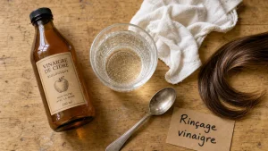 Vinaigre de cidre et cheveux : rinçage pour brillance et cuir chevelu