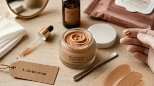 Crème visage autobronzante : hâle progressif sans traces