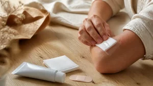 Effidia crème visage à l’acide hyaluronique sur éraflure superficielle