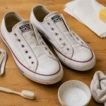 Laver des converses blanches sans abîmer, séchage à l’ombre
