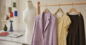 Palette couleur tendance mode printemps-été 2026 : lilas, jaune beurre, vert sauge, bleu cobalt