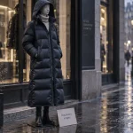 Doudoune longue mi-mollet, protectrice du froid, sans alourdir la silhouette