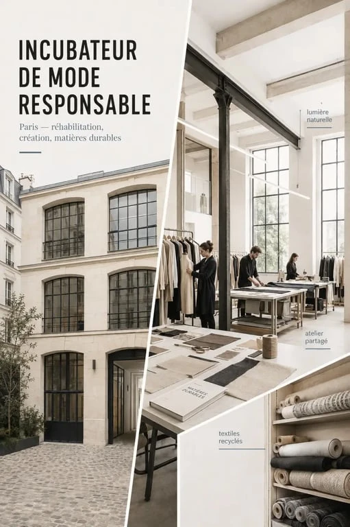 La Caserne incubateur mode responsable à Paris, vue éditoriale du lieu et de son atmosphère