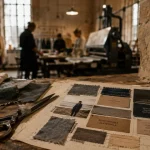 La caserne incubateur mode responsable à Paris, atelier de mode et échantillons textiles