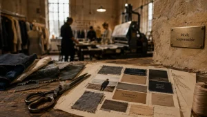 La caserne incubateur mode responsable à Paris, atelier de mode et échantillons textiles