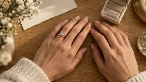 Bague de fiancaille quel doigt : annulaire gauche, diamant solitaire brillant