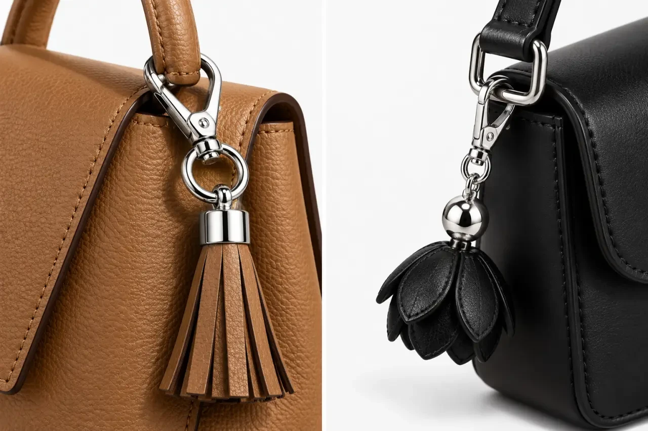 Attaches et fermoirs de bijoux de sac adaptés à différentes anses