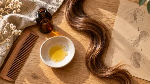 Huile de jojoba cheveux pour brillance et racines légères