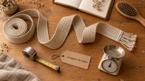 Kardoune ou acheter : ruban à mesurer coton beige, longueur et prix