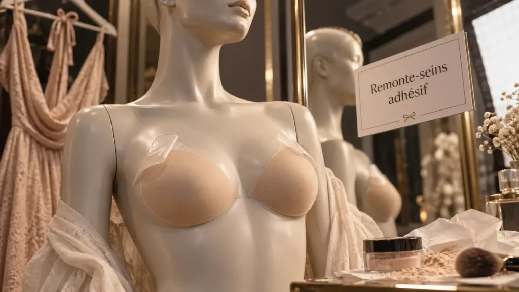 Remonte sein adhesif silicone beige pour décolleté lifté discret